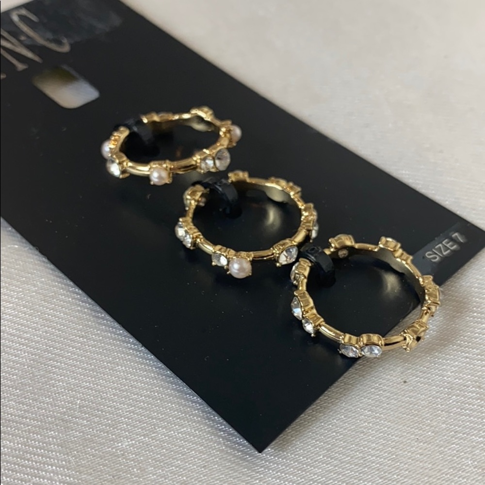 ✅New Inc triple ring set